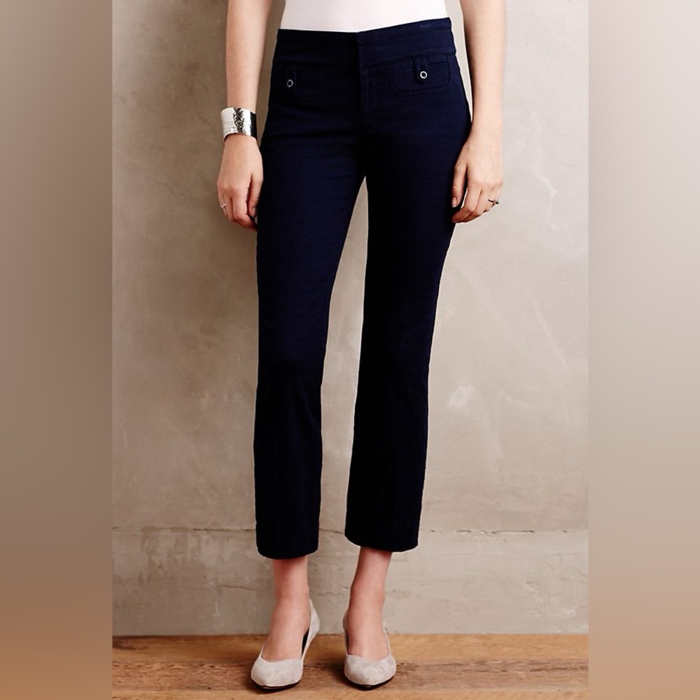 Anthropologie Crop flare Charlie trousers size 4